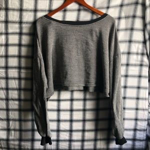 Striped Wild Fable Cropped Long Sleeve